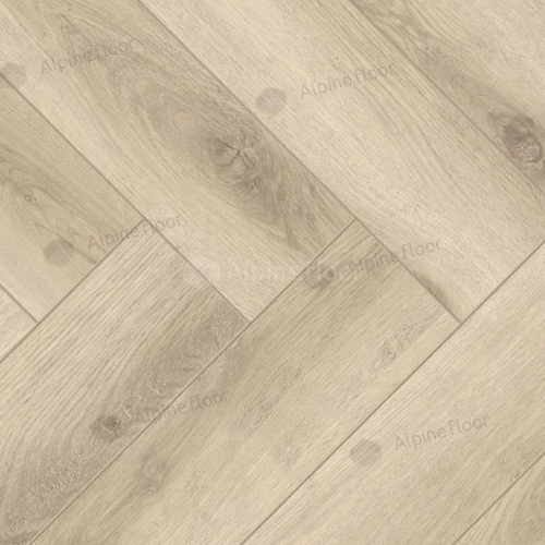 Ламинат Alpine Floor Herringbone Дуб Орлеан LF102-8 33 класс 8 мм 2.2034 кв.м 60.6х10.1 см