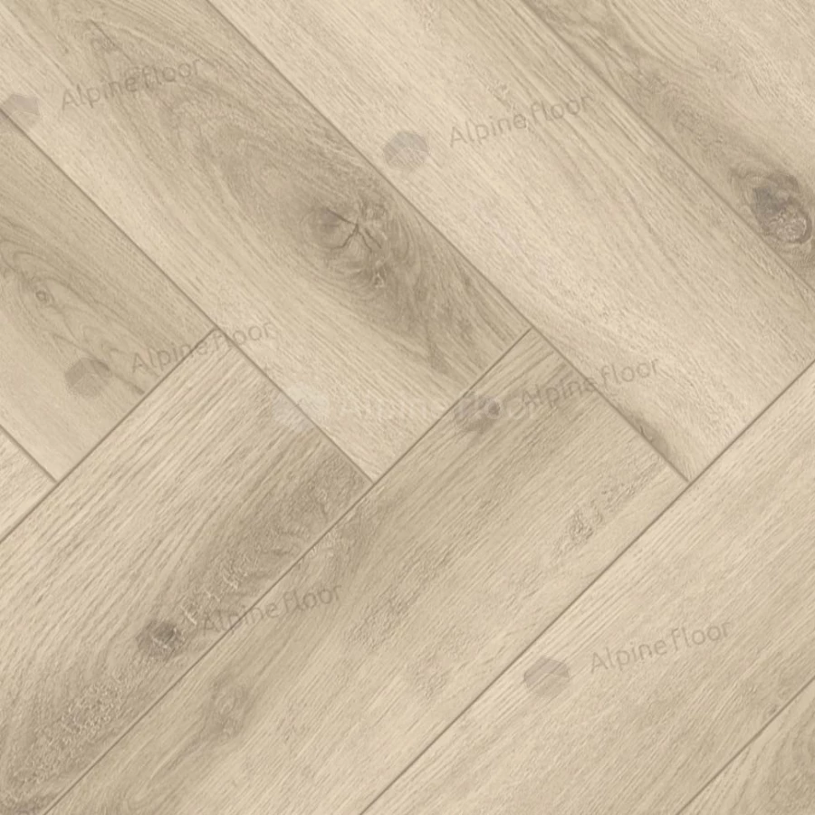 Ламинат Alpine Floor Herringbone Дуб Орлеан LF102-8 33 класс 8 мм 2.2034 кв.м 60.6х10.1 см