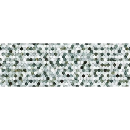 Плитка настенная Primavera Hypnose Malachite Decor 10 Glossy глянцевая зеленая DG17-10 90х30 см