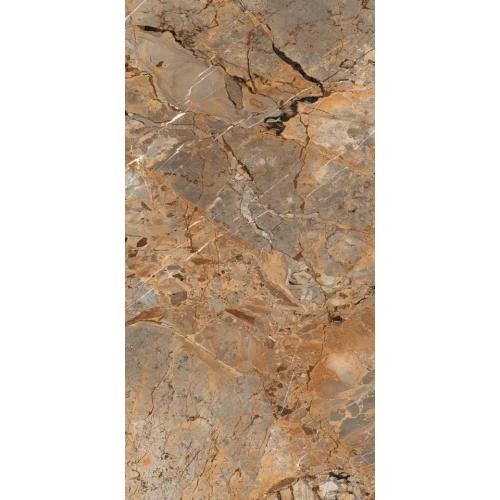 Керамогранит Maimoon Ceramica HG Glossy Breccia Fantastico Brown HGGF00007 160x80 см