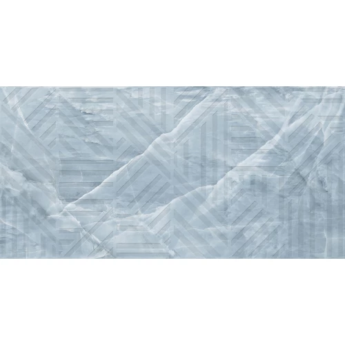 Керамогранит Infinity Ceramica Opal Decor Mint Blue Lush Plus голубой 120x60 см
