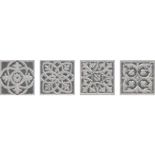 Вставка Kerama Marazzi Парнас серый лаппатированный HGD\C170\SG1550L 9,5х9,5