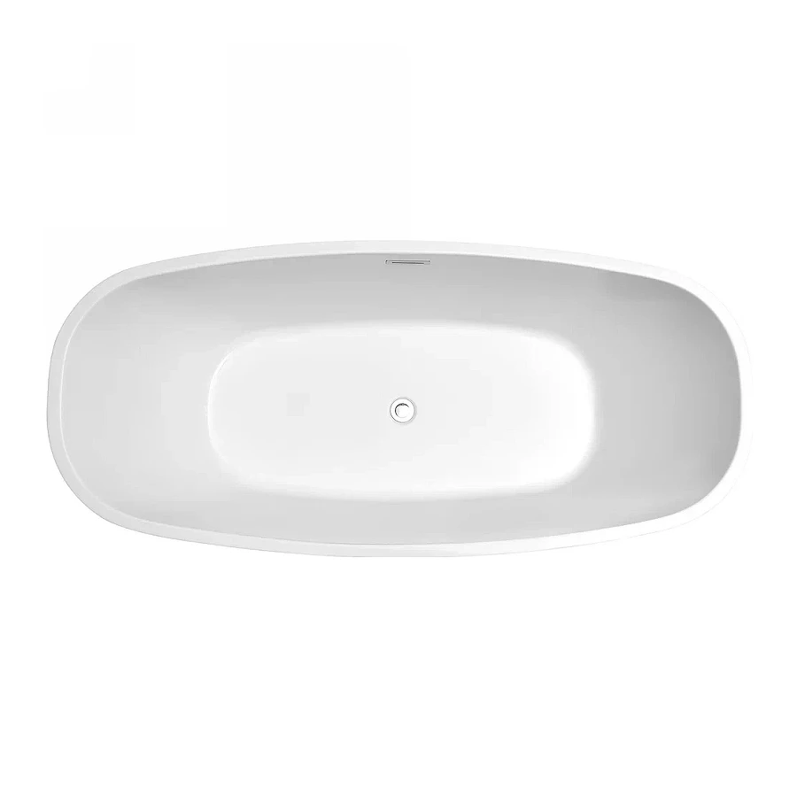 Ванна акриловая отдельностоящая Aquatek Тера белый глянцевый AQ-128778Wt 170х78 см