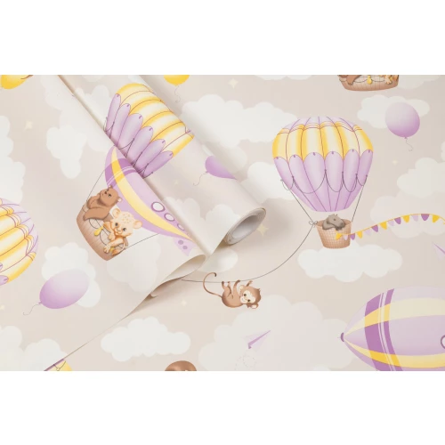 Обои флизелиновые Palitra Home Zoo Child HomeColor бежевые HC72270-12 1,06х10,05 м