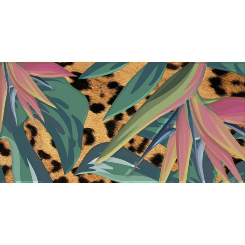 Плитка настенная Kerama Marazzi Пальмейра 3 Декор матовый зеленый HGD\A494\19056 20х9,9 см