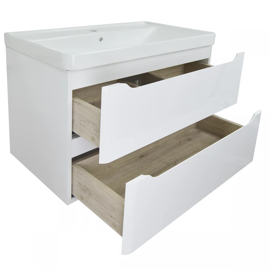 Комплект Тумба Azario Lotos 80/2 подвесная с раковиной Monte 80 CS00083931 81.5х48х57 см