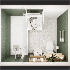 Мини-умывальник Sanita Лада LDASAWB01 36.5x31.5 см