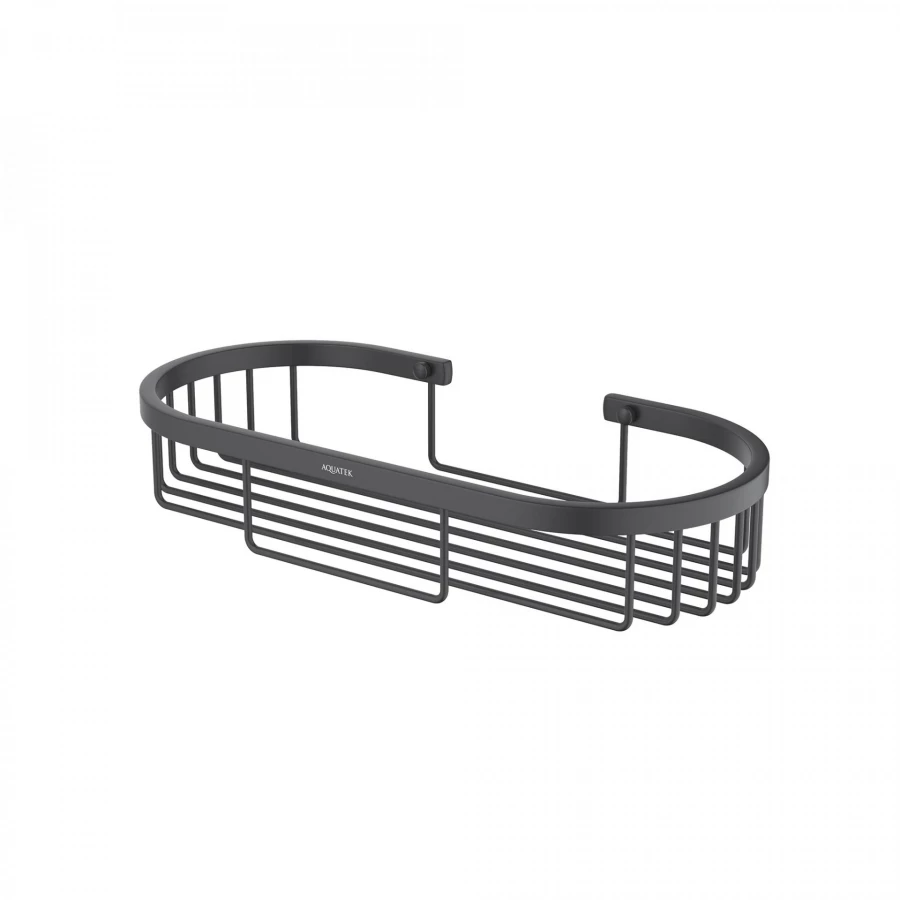 Полка для душа Aquatek матовый черный AQ4916MB