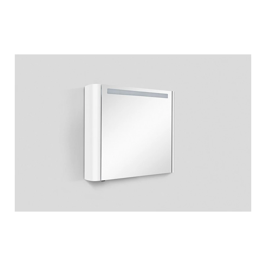 Зеркальный шкаф Am Pm Sensation с подсветкой правый белый глянец M30MCR0801WG 80 см