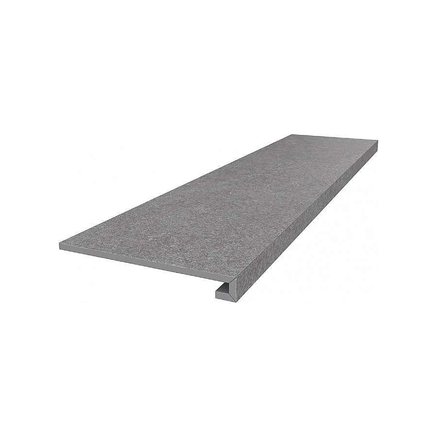 Ступень клееная из керамогранита Kerama Marazzi Роверелла матовая серая DL501220R/GCF 119,5х33 см