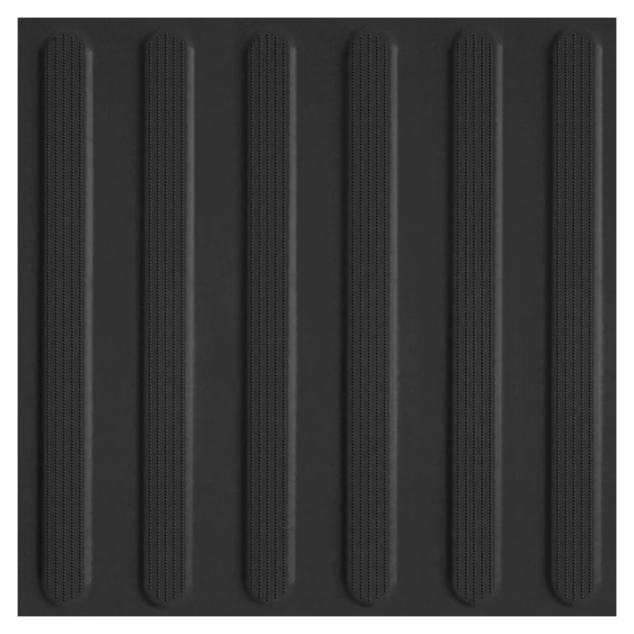 Керамогранит Estima Avenue Lines ANL110 Тактильный линии матовый чёрный 70997 30х30 см