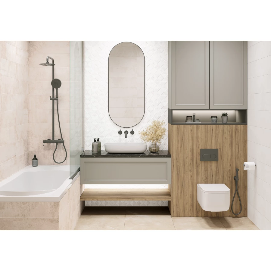 Плитка настенная ALMA Ceramica Mars матовая TWA11MAS404 60х20 см