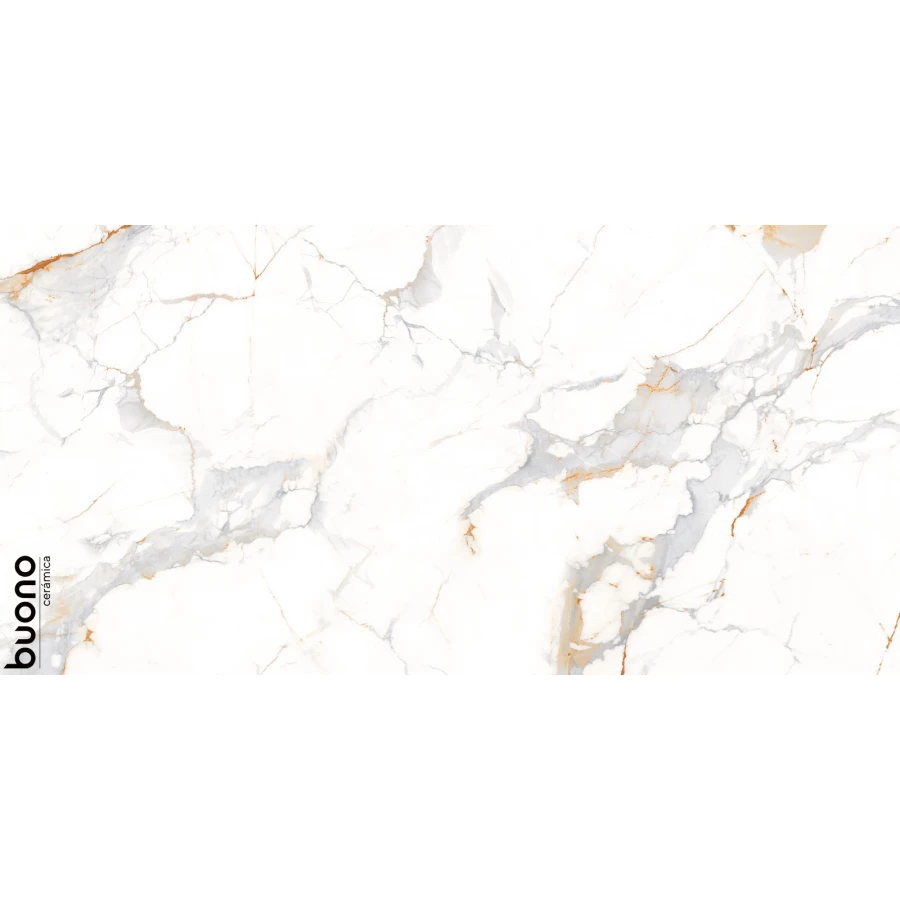 Керамогранит Buono Marble Аletta Glossy белый M4406P 120х60 см