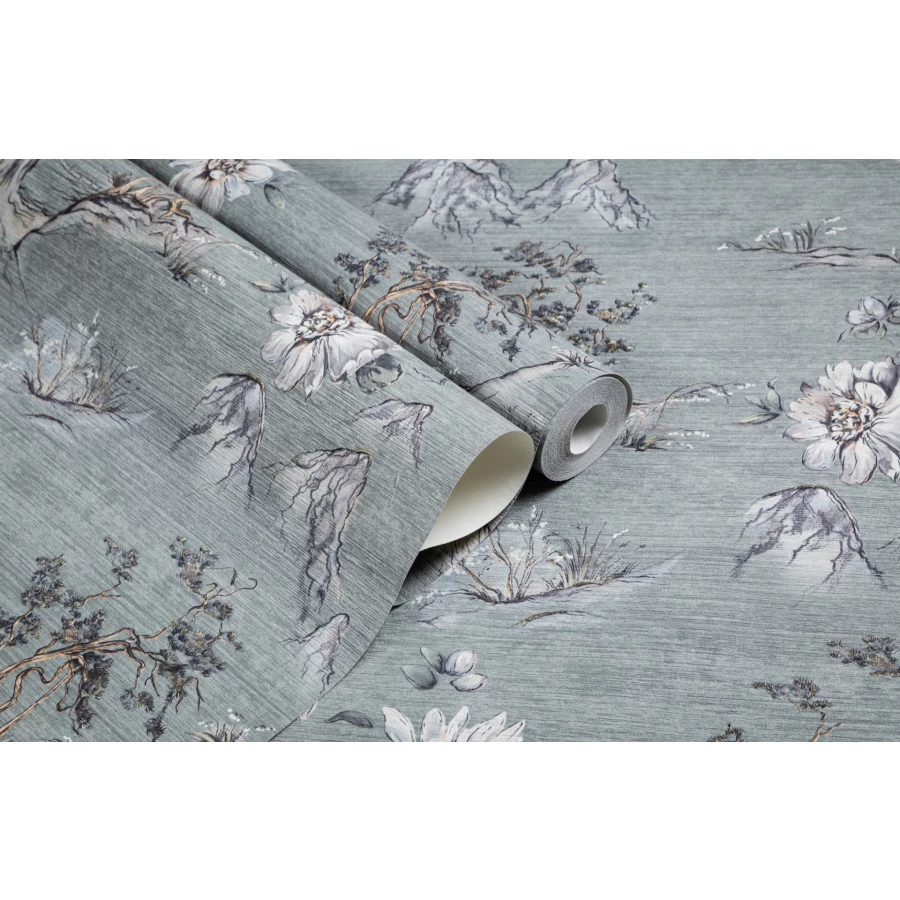 Обои флизелиновые Palitra Life Rusandi серые PL72433-47 1,06х10,05 м