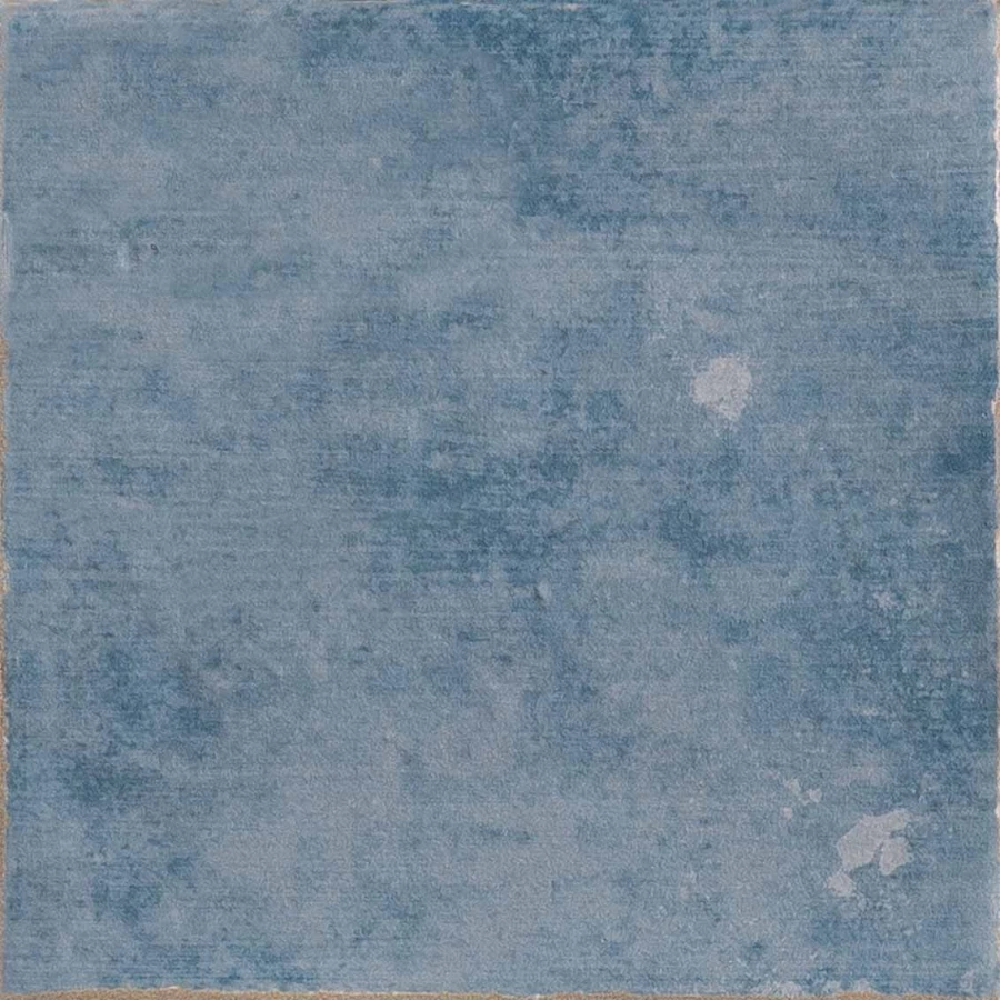 Керамогранит Nanda Tiles Марлов Блю Байю / Marlow Blue Bayou полуматовый синий 11,5x11,5 см