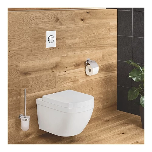 Унитаз подвесной Grohe Euro Ceramic безободковый, с крышкой-сиденьем микролифт, альпин-белый 39554000