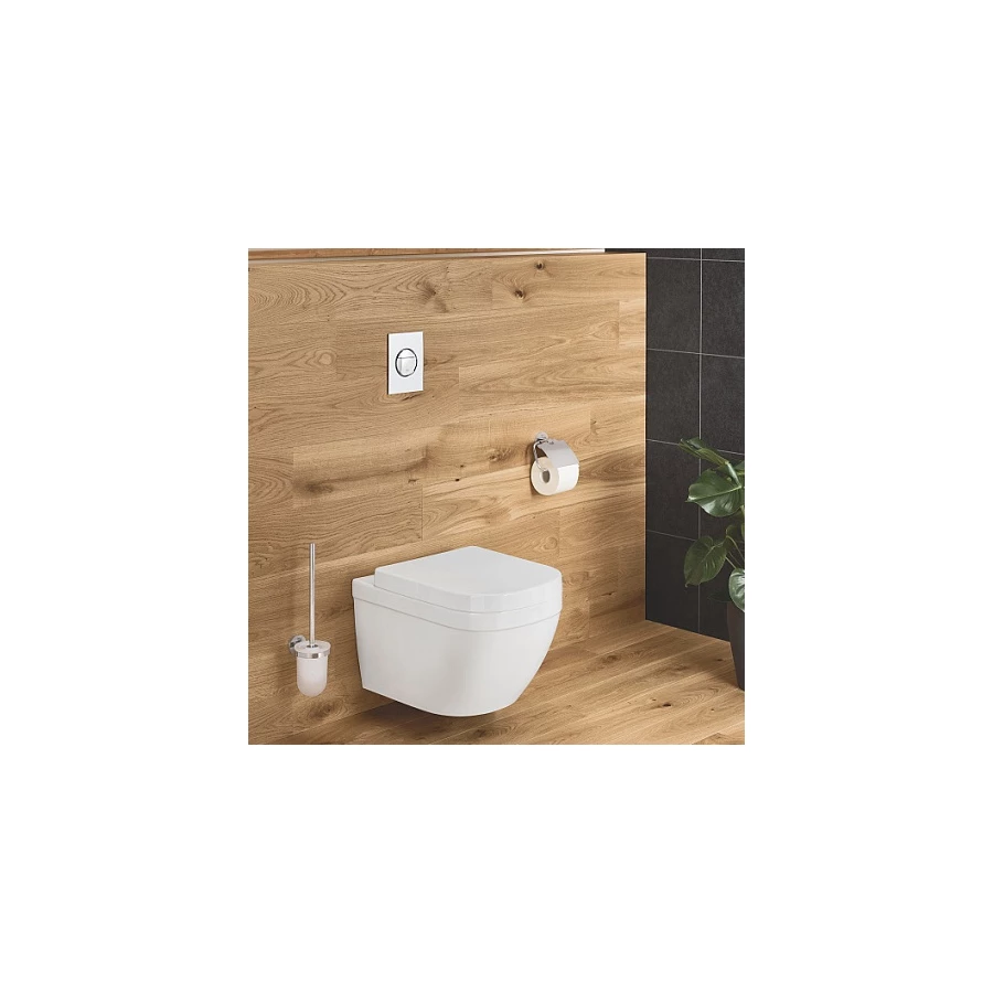 Унитаз подвесной Grohe Euro Ceramic безободковый, с крышкой-сиденьем микролифт, альпин-белый 39554000