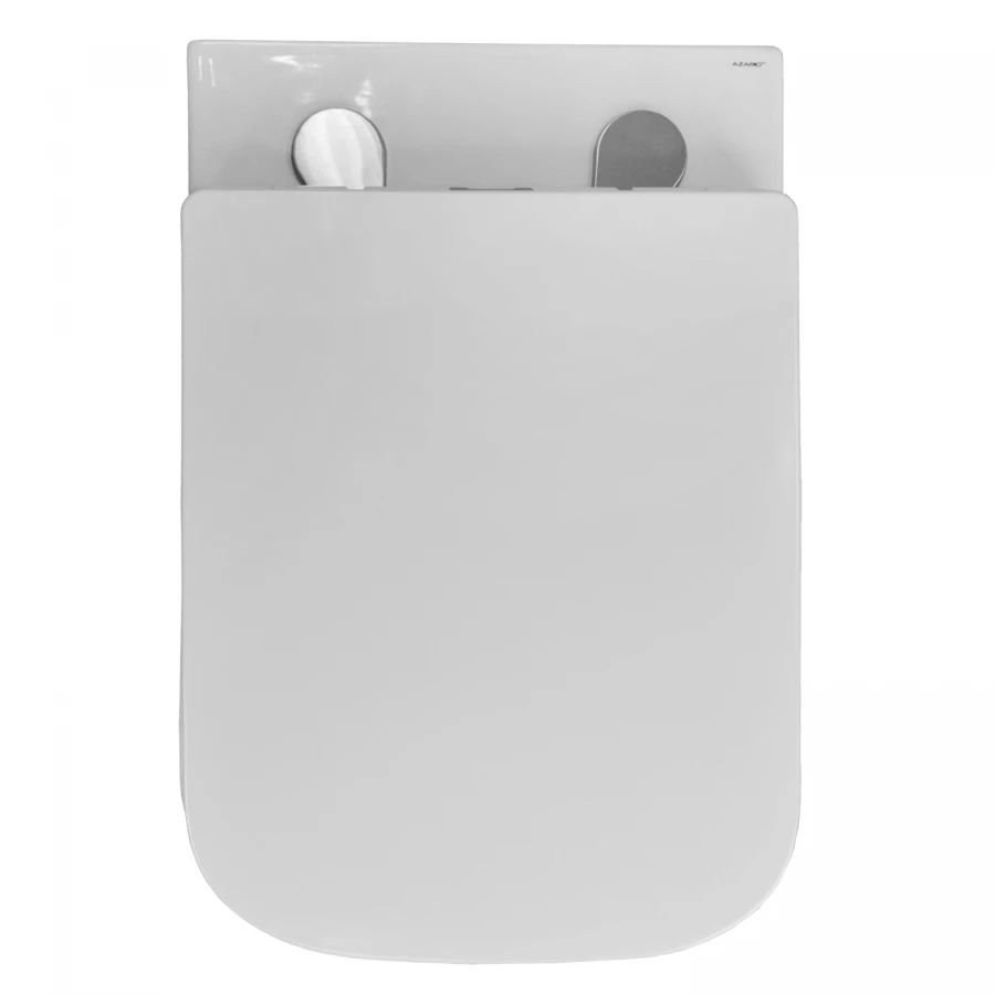 Унитаз подвесной Azario Boca безободковый c сиденьем микролифт AZ-1048 A 36х51х35 см