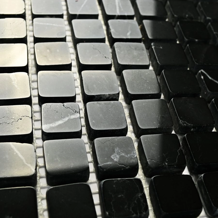 Мозаика Bonaparte Каменная мозаика Persia 15х15 черная 30,5х30,5 см