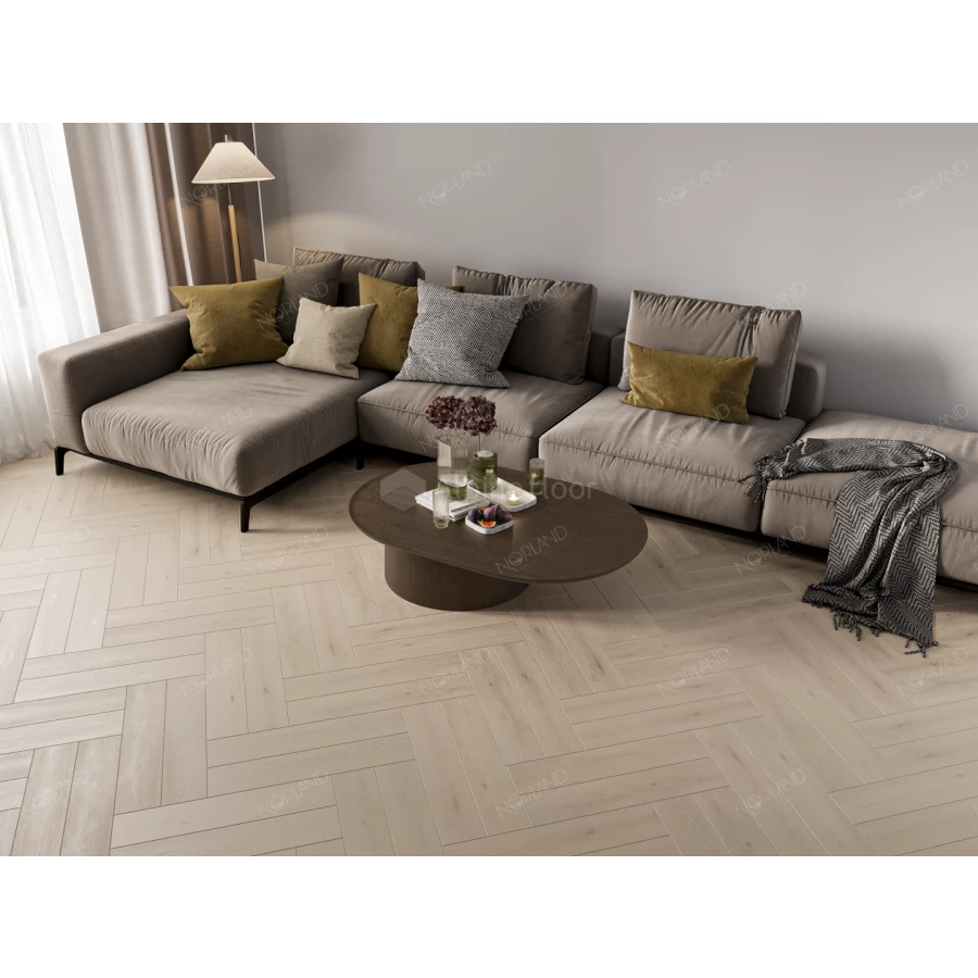 Каменный SPC ламинат Alpine Floor Norland Lagom Parquet Elegant 1033-8 34 класс 3.5 мм 2.25 кв.м 60х12.5 см