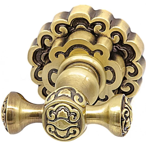 Крючок для полотенца двойной Milacio Villena бронза MC.902.BR 5,8х5,8 см