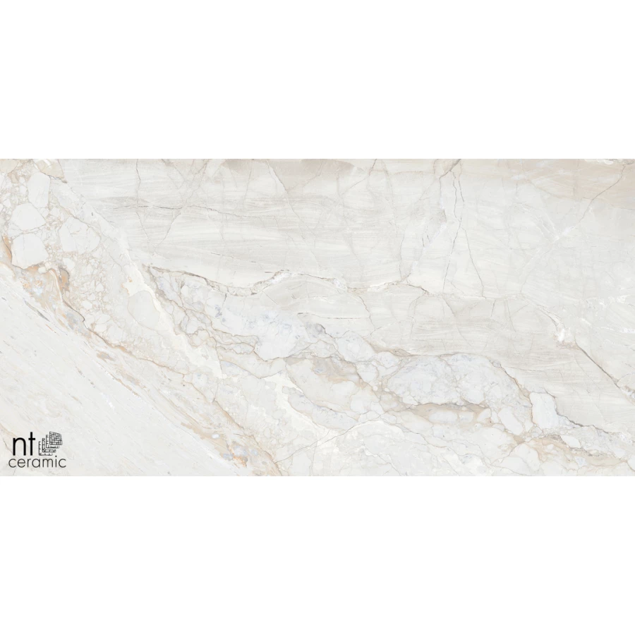 Керамогранит NT Ceramic Gravel White Полированный NTT99508P 120х60 см