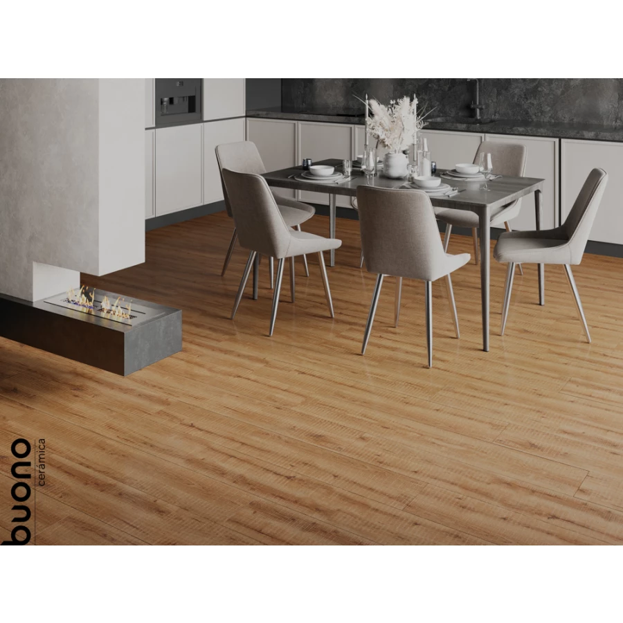 Керамогранит Buono Forest Brown Matt матовый коричневый F4502M 120х20 см