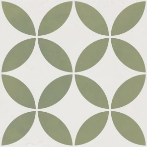 Керамогранит Harmony Peronda Mayari Green Petals LT матовый зеленый 3386037798 22,3х22,3 см