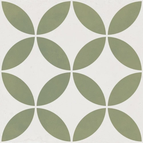 Керамогранит Harmony Peronda Mayari Green Petals LT матовый зеленый 3386037798 22,3х22,3 см