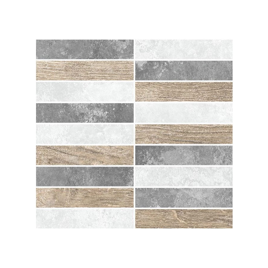 Мозаика Laparet Java микс серый 28,6х29,8 см