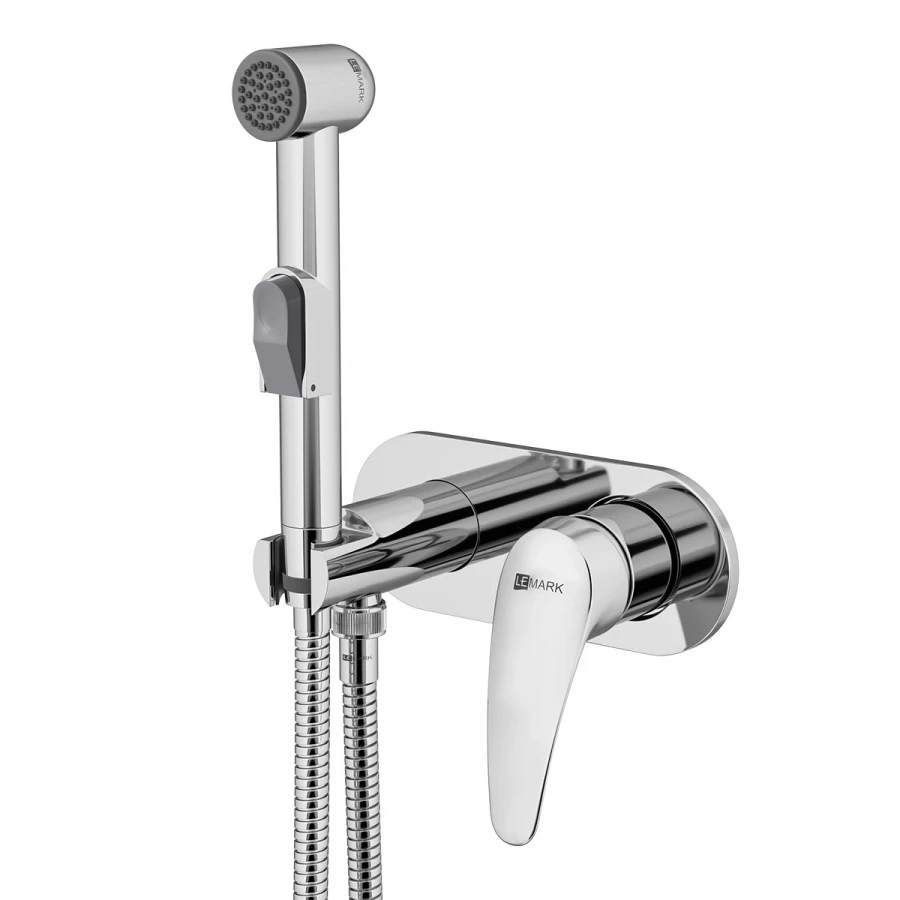 Смеситель Lemark Linara с гигиеническим душем встраиваемый хром LM0419C