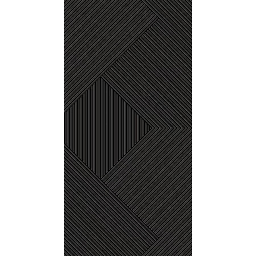 Керамогранит Fakhar Monocolor Black Strucrure матовый черный 61w1217a 119,6х59,6 см