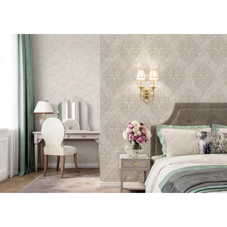 Обои флизелиновые Palitra Home Markiza бежевый HC31181-21 1,06х10,05 м