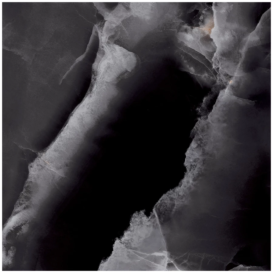 Керамогранит Laparet Andora Black полированный чёрный 60х60 см