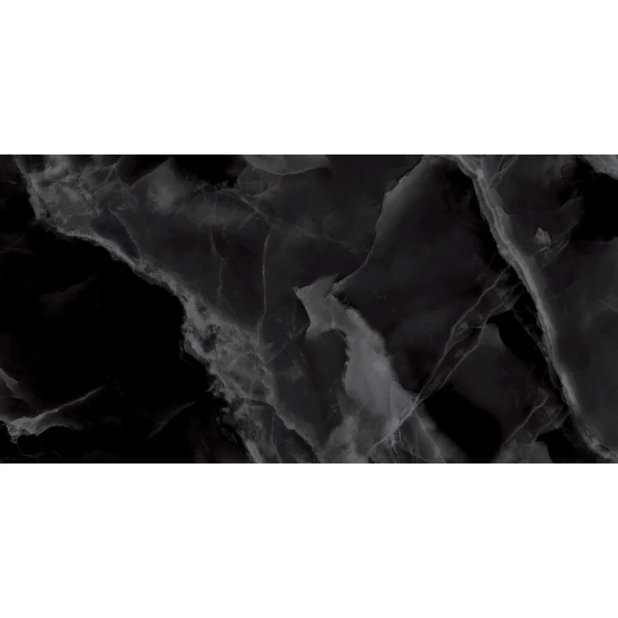 Керамогранит Laparet Andora Black полированный чёрный 120х60 см