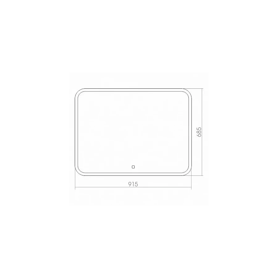 Зеркало Silver Mirrors Сенсорный выключатель Стив ФР-00000843 91.5x68.5 см