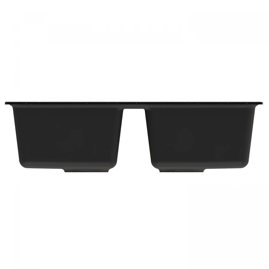 Мойка MixLine ML-GM23 New двухчашевая черная 308 552037 77x50x19 см