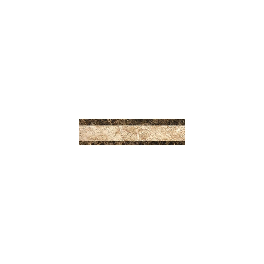 Керамогранит Marmocer Desert Gold 16 Waterjet Border Choco Border PJD-SDPH016 80х20 см
