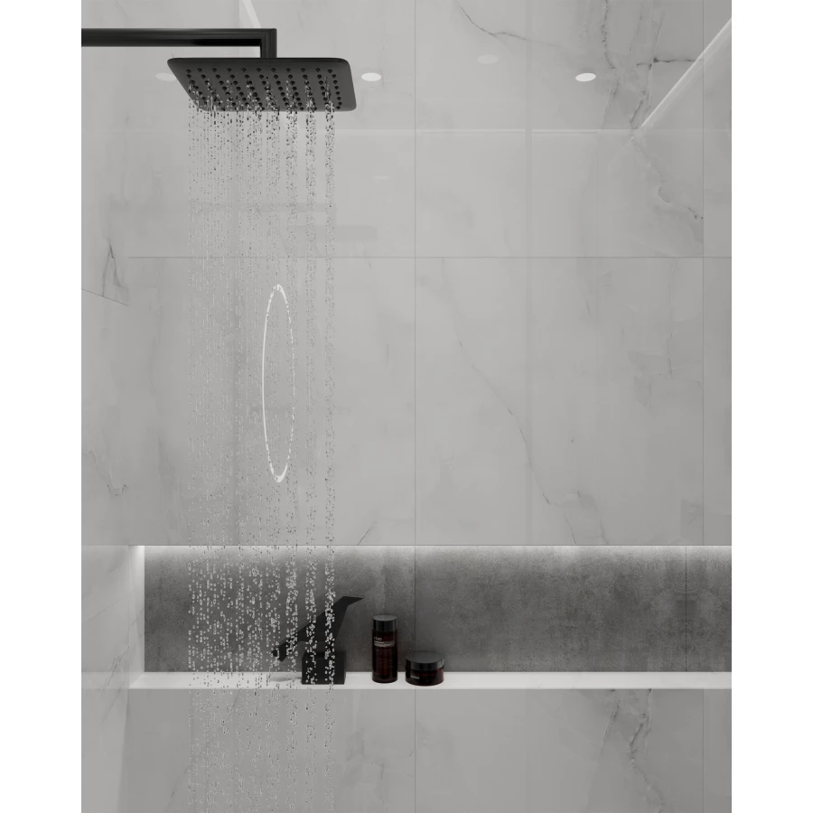 Керамогранит Arcadia Ceramica Anty Sky Grey Full Polished глянцевый светло-серый FP1023-A 60х60 см