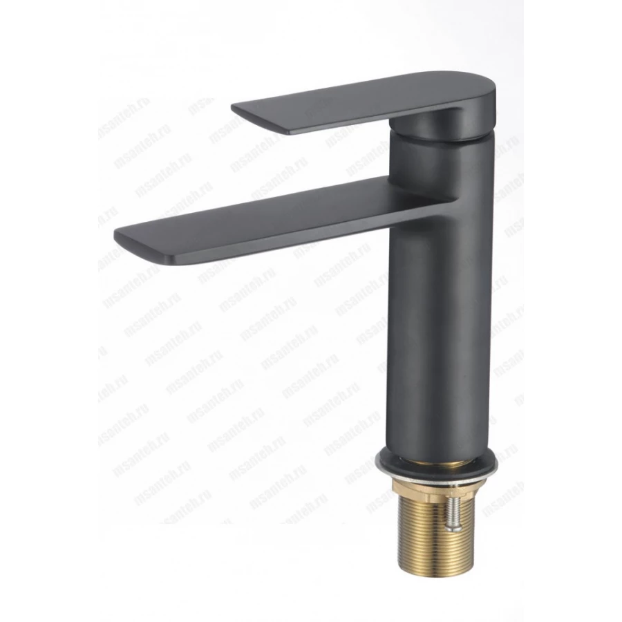 Viko тюльпан Ф35 с гайкой излив 13см латуньBlack Matt 7721