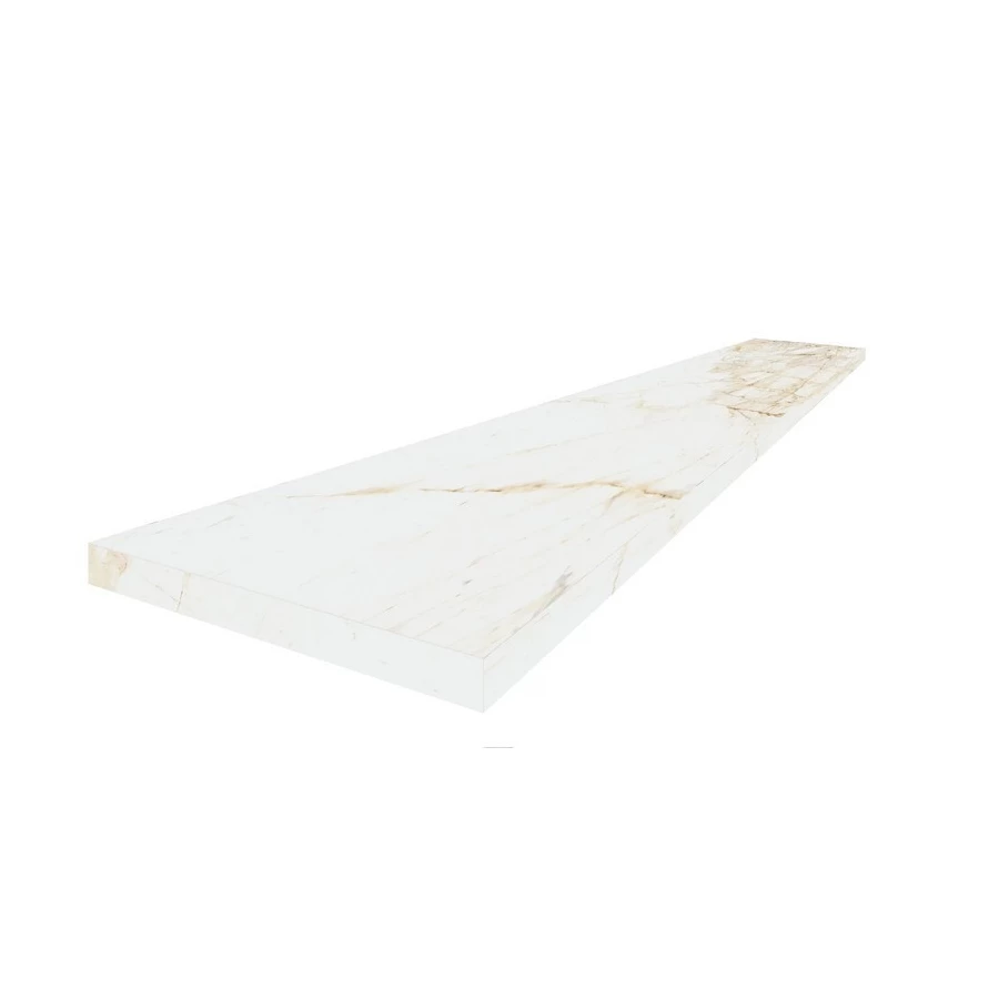 Ступень Угловая Левая ColiseumGres Canova Канова Уайт матовая белая 620070002824 120х33 см