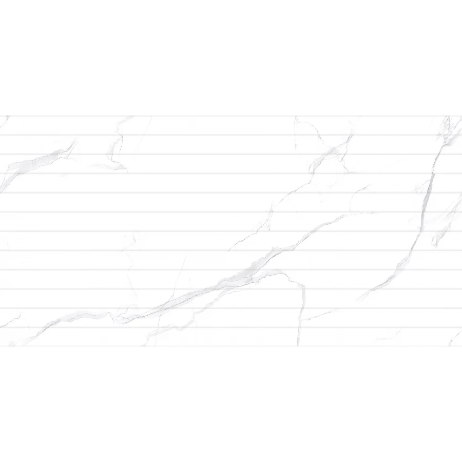 Плитка настенная Eurotile Ceramica Hindi Decor Luster матовая белая 7930138703654 60х30 см