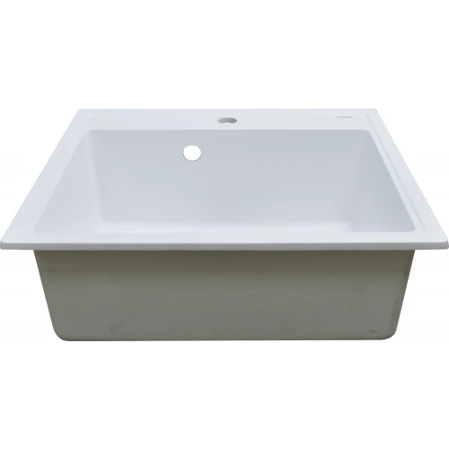 Кухонная мойка Azario Litos искусственный мрамор цвет белый CS00078321 57x50.5x20 см