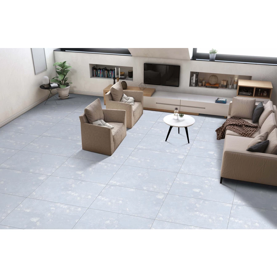 Керамогранит Realistik Lather White Marvel Sugar голубой 120х60 см