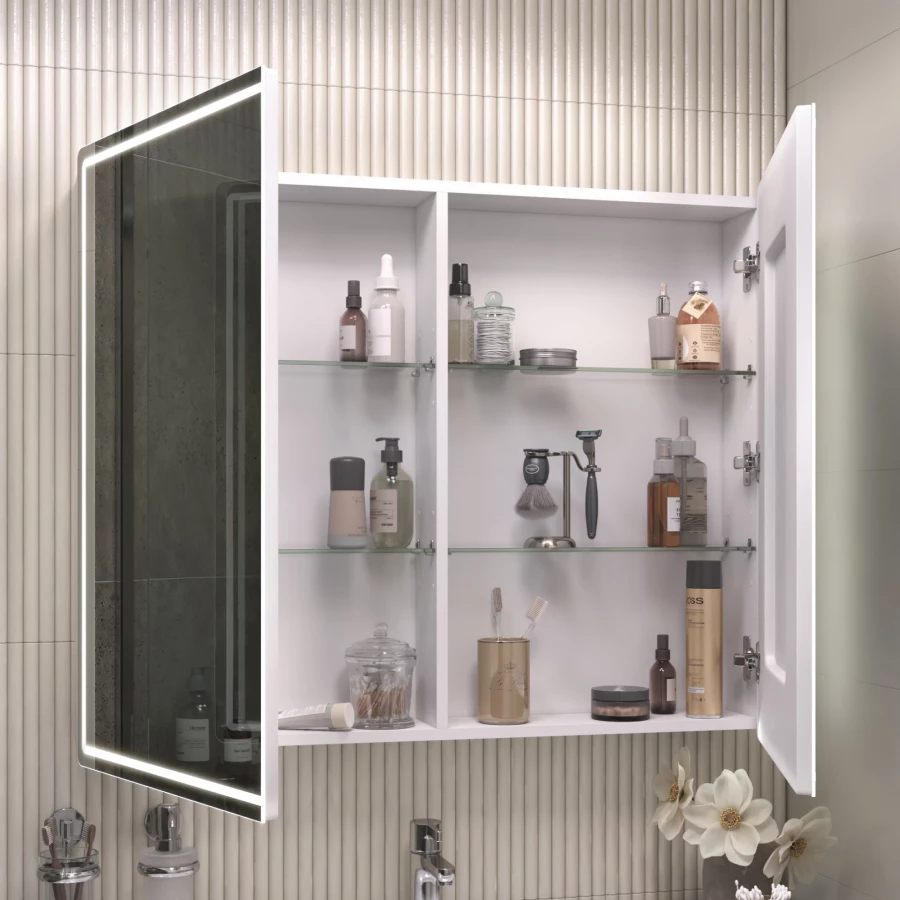 Зеркало шкаф Vigo Geometry Comfort 1000 навесной 222 99.6x79 см