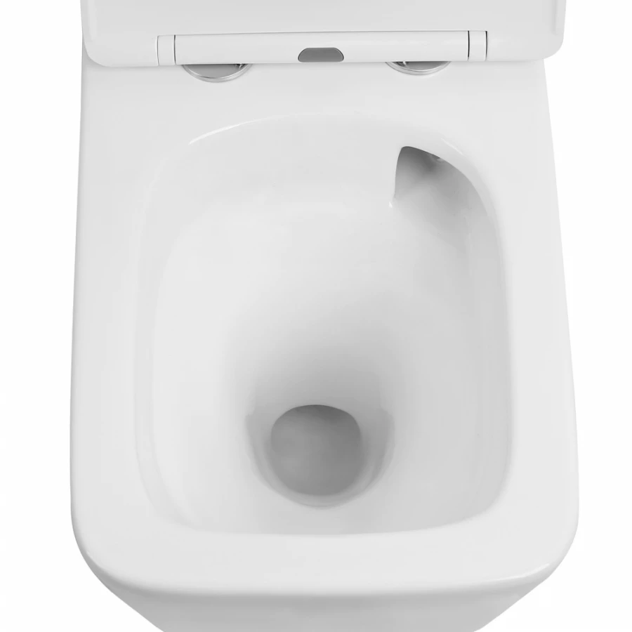 Унитаз Abber Rechteck подвесной белый безободковый смыв торнадо AC1201T