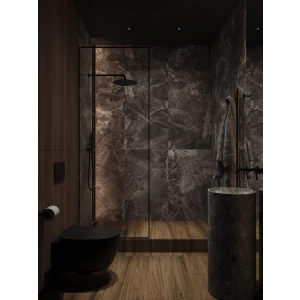 Керамогранит Bonaparte Arles Dark Grey Pol Rect серый 120х60 см