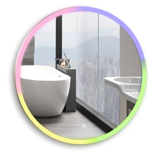 Зеркало Azario Perla neo - RGB сенсорный выключатель мультицвет LED-00002610 77x77 см