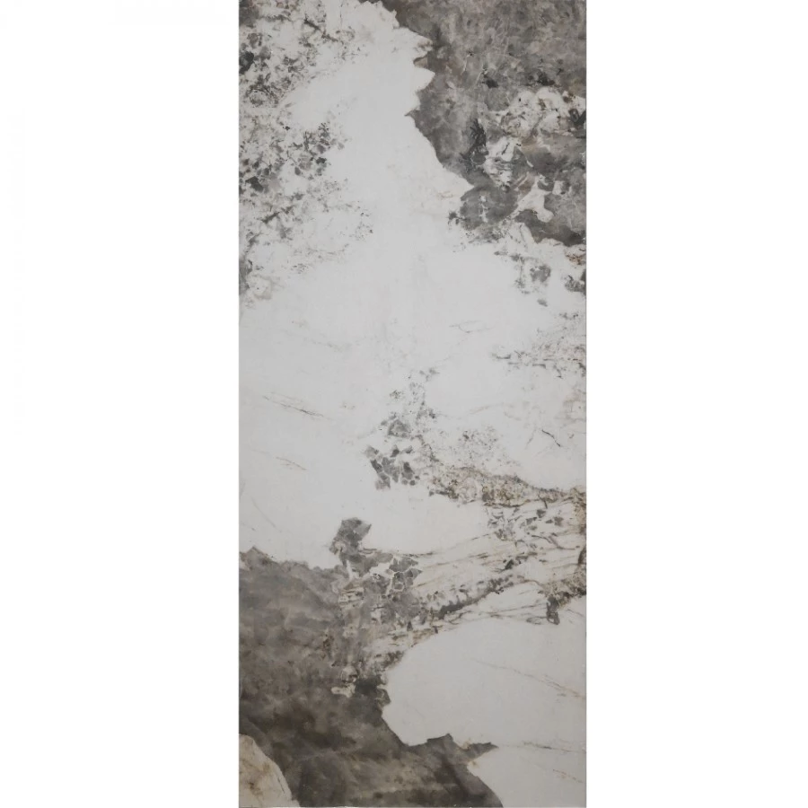 Керамогранит StaroSlabs Polished Patagonia глянцевый серый 30359630 200х90 см