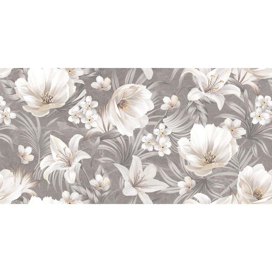 Керамогранит Infinity Ceramica Linsey Decor Grey Lush Plus серый 120x60 см